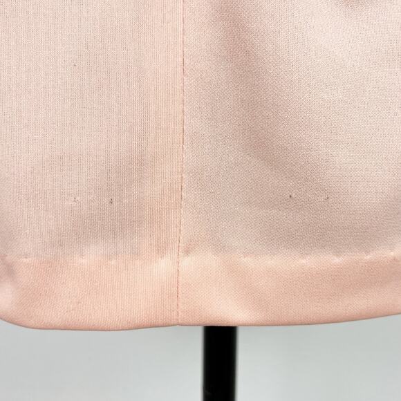 Vintage 70s Women’s Blazer Matching Sleeveless Blouse Set 2 Piece Plaid Peach - Picture 12 of 12